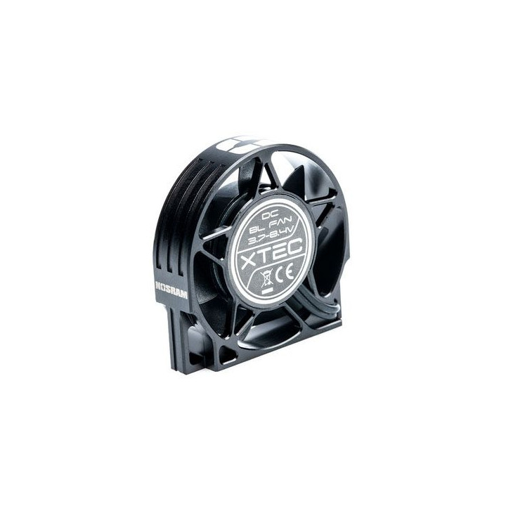 WorksTeam hliníkový větráček V2 40x40x10mm pro E-motory - 3,7-8,4V, konektor pro přijímač