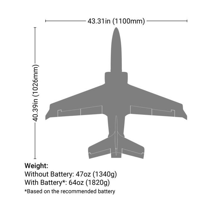 E-flite Viper 1.1m SAFE Select BNF Basic