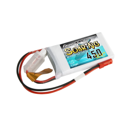 Gens ace Soaring 450mAh 7.4V 30C 2S1P Lipo Battery Pack with JST-SYP Plug