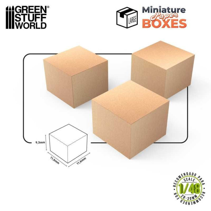 Miniature Boxes - Large / Škatuľky nepotlačené veľké 6ks