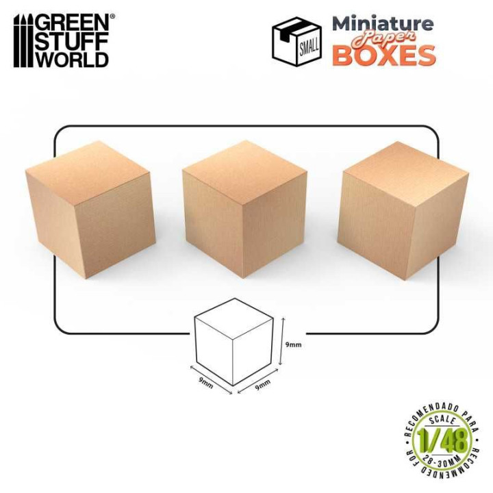 Miniature Boxes - Small / Škatuľky nepotlačené malé 12ks