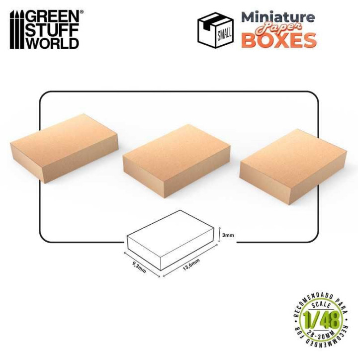 Miniature Boxes - Small / Škatuľky nepotlačené malé 12ks