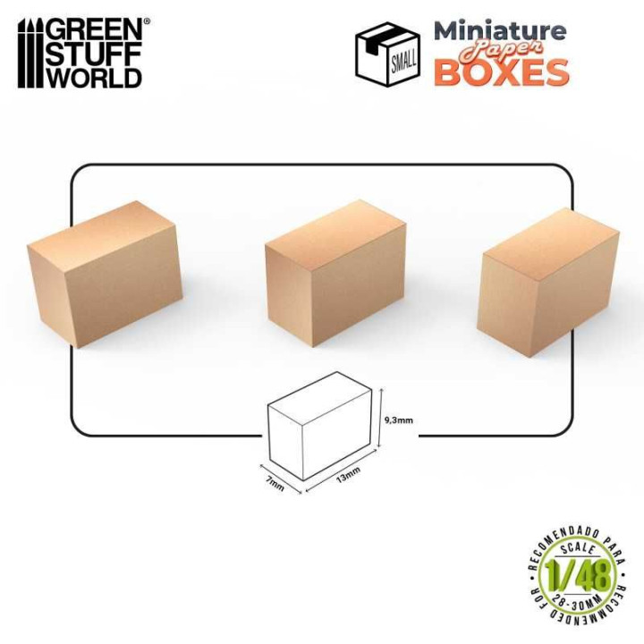 Miniature Boxes - Small / Škatuľky nepotlačené malé 12ks
