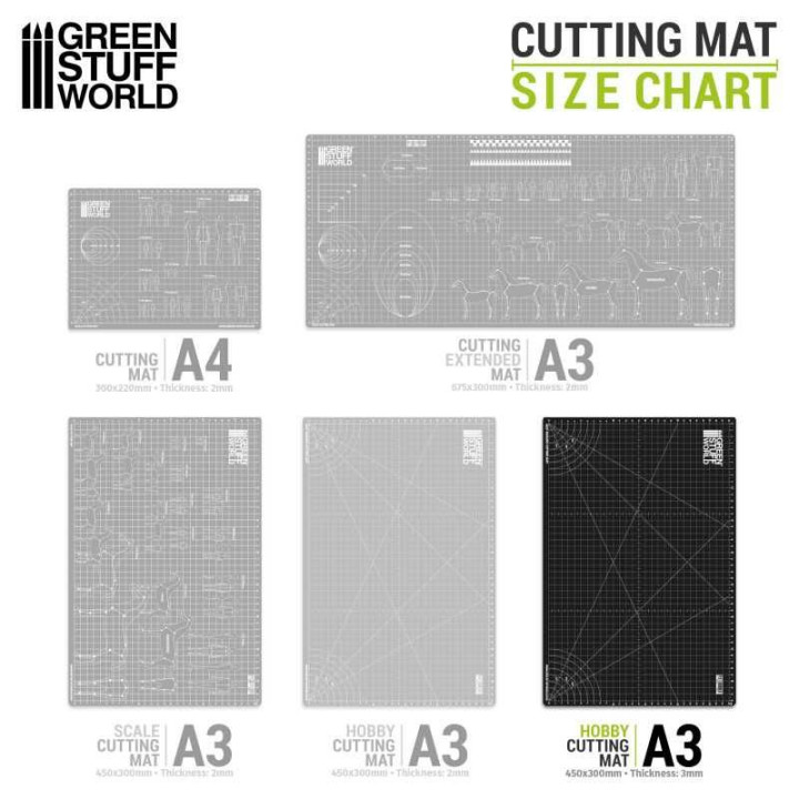 BLACK Cutting Mat A3 / Rezacia podložka A3