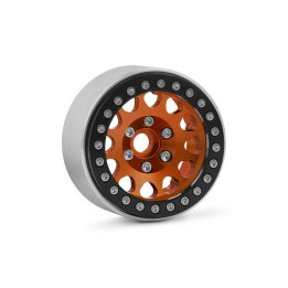 1.9'' Hliníkové beadlock disky pro 1/10 crawler/expedice oranžové - 2 ks