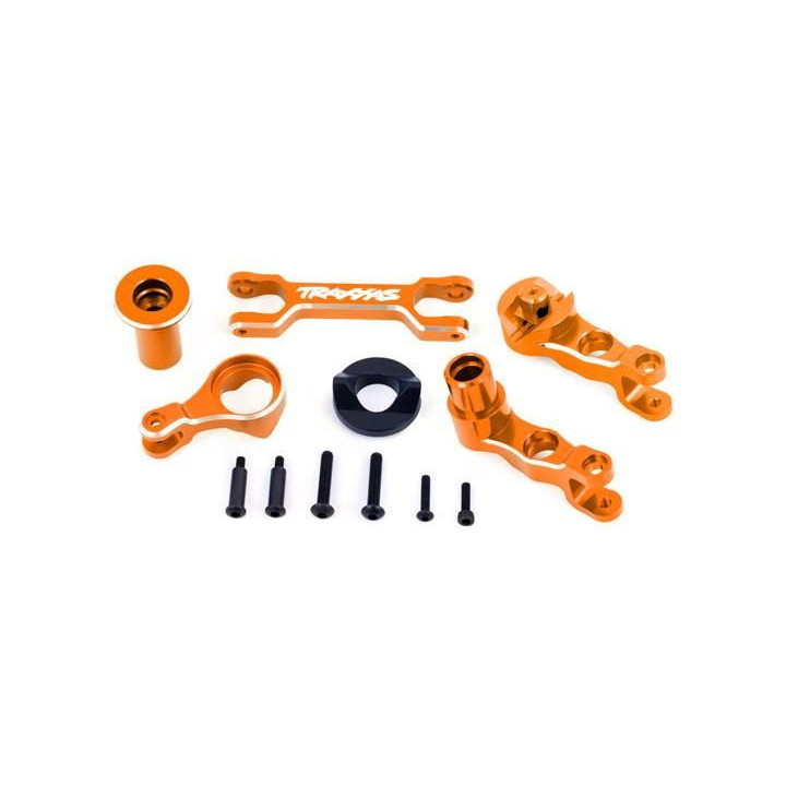 Traxxas páky řízení hliníkové oranžově eloxované (pro X-Maxx)