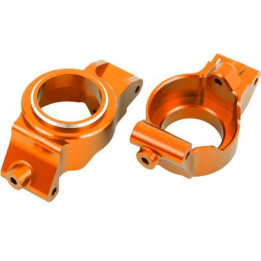 Traxxas závěs těhlice hliníkový oranžový (levý a pravý)