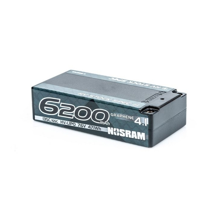 HV Stock Spec Shorty GRAPHENE-4.1 6200mAh Hardcase Akku - 7.6V LiPo - 135C/65C