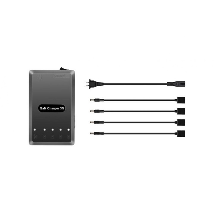 DJI MINI 3/4 - 6v1 GaN Battery Charger with 60% Storage Mode