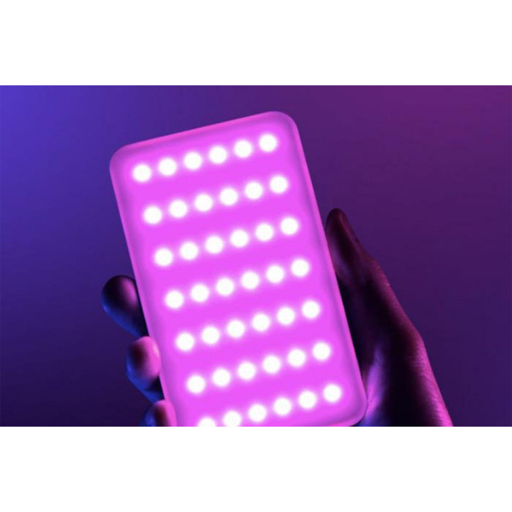 Adjustable RGB LED Light with OLED Screen (With Battery)