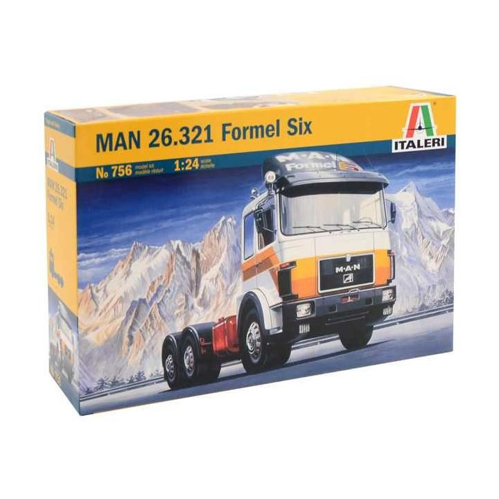 Model Kit truck 0756 - MAN 26.321 FORMEL SIX (1:24)