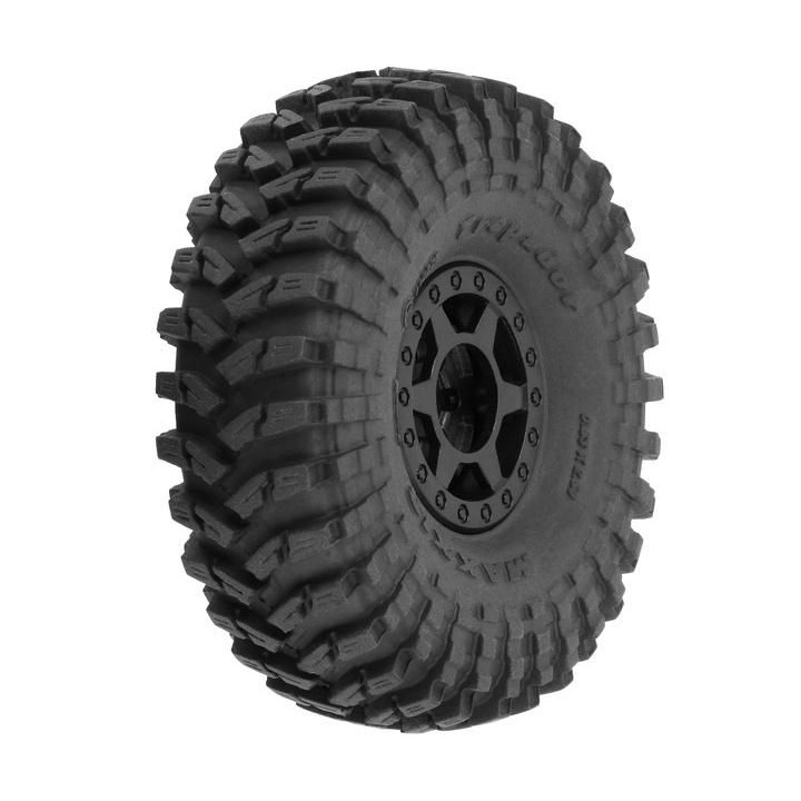 Pro-Line kolo s pneu 1:24 Maxxis Trepador 1.0", disk černý Holocomb H7mm (4)