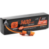 LiPo akumulátor Spektrum 7.4 V 1400 mAh 50C v Hardcase obalu s technologií Smart pro RC auta a lodě. Technologie Smart usnadňuje používání, zrychluje nabíjení a prodlužuje životnost akumulátoru. Konektor IC2, rozměry 101 x 31 x 21 mm.