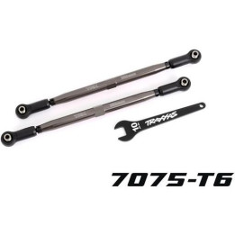 Traxxas spojovačka řízení hliníková šedá (2) (pro NO7895)
