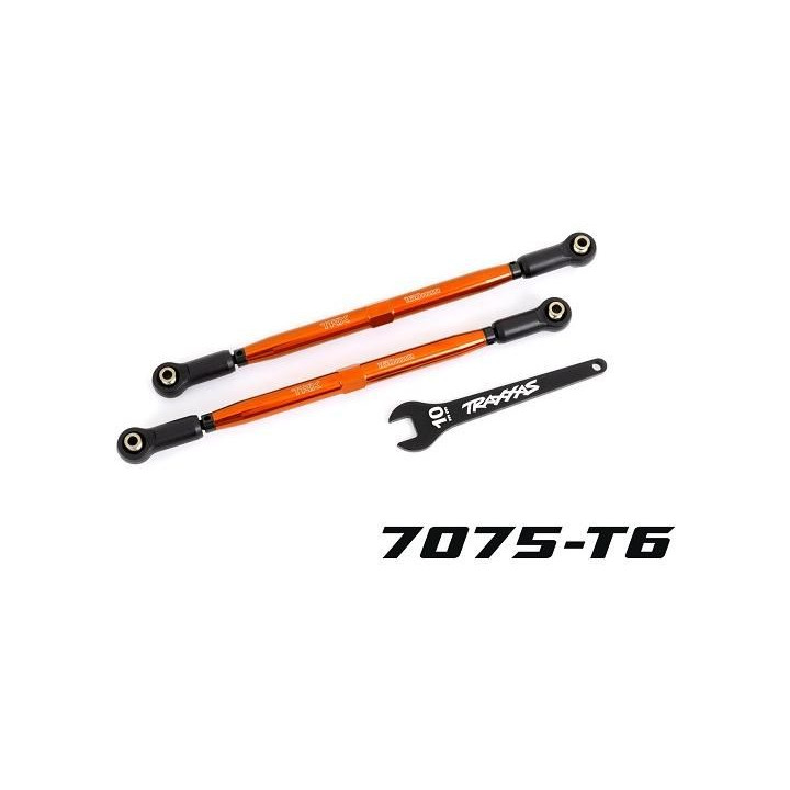 Traxxas spojovačka řízení hliníková oranžová (2) (pro NO7895)