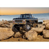 RC model auta Traxxas TRX-4M Ford F-150 1979 v edici High Trail s vyšší světlou výškou, většími koly, úžasnou všestranností a schopnostmi. Kovový podvozek, 4-bodové zavěšení, olejové tlumiče, úhel zatáčení 45°, bez-sponková karoserie, přední LED světlomety. Baterie 2S LiPo a USB nabíječ.