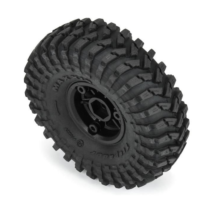 Pro-Line kolo s pneu 1:24 Maxxis Trepador 1.0", disk černý Holocomb H7mm (4)