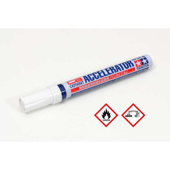 Tamiya CA Cement Accelerator for Rubber Tires (Pen Type, 5g)