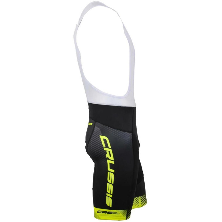 Crussis Cyklistické kraťasy se šlemi pánské černá/žlutá fluo XS