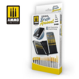 AMMO Brush Arsenal - Brush Organization & Protective Storage / A.MIG-8580