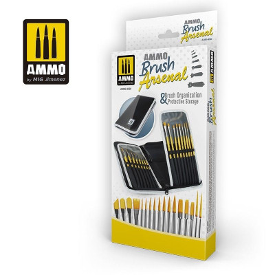 AMMO Brush Arsenal - Brush Organization & Protective Storage / A.MIG-8580