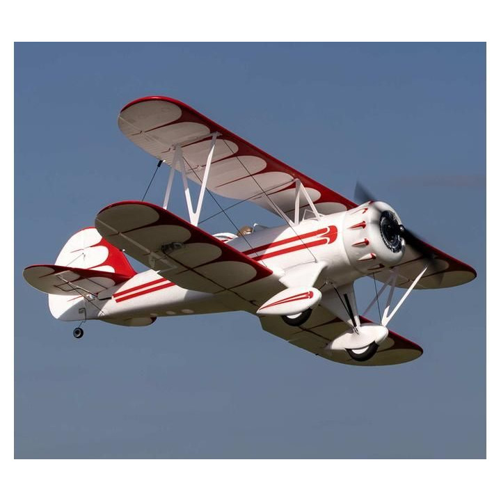 E-flite Waco 0.55m SAFE Select BNF Basic bílé