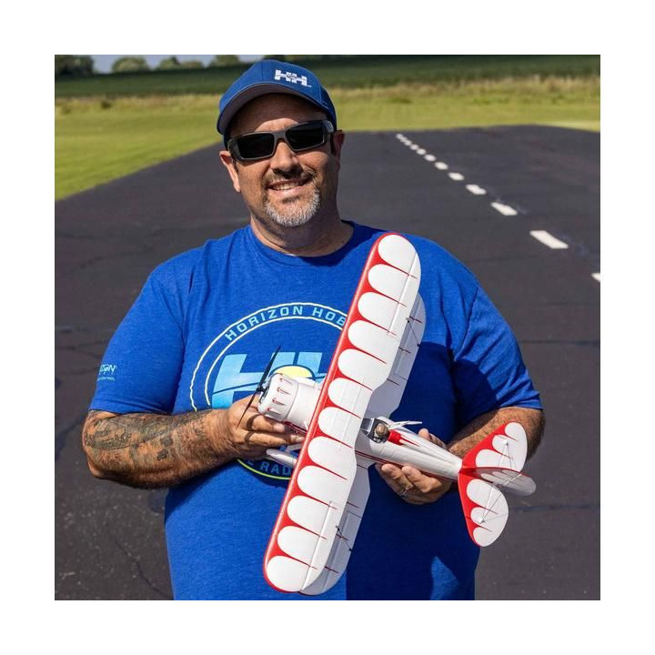 E-flite Waco 0.55m SAFE Select BNF Basic bílé