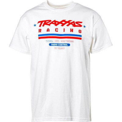Traxxas tričko Heritage bílé XL