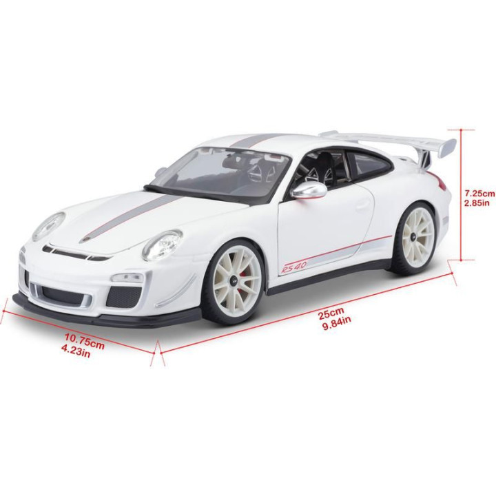 Bburago Plus Porsche 911 GT3 RS 4.0 1:18 bílá