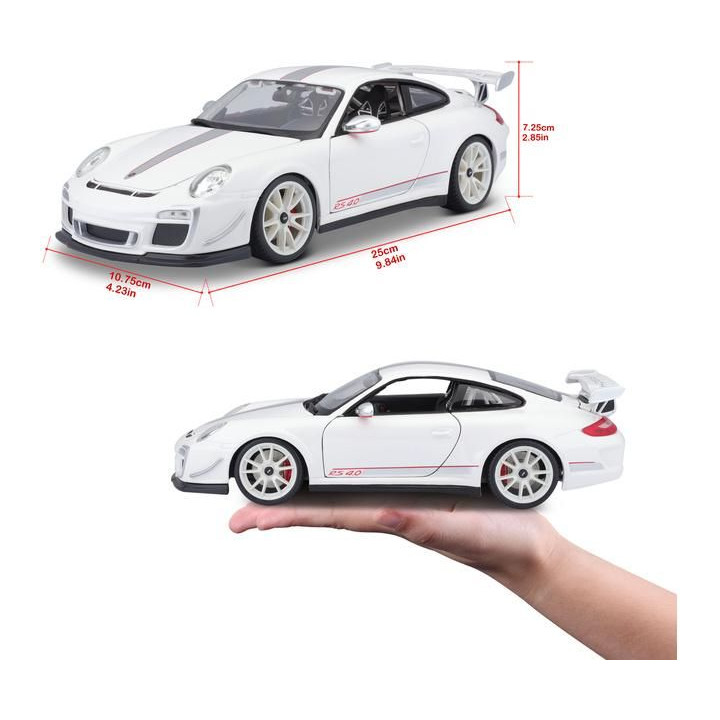 Bburago Plus Porsche 911 GT3 RS 4.0 1:18 bílá