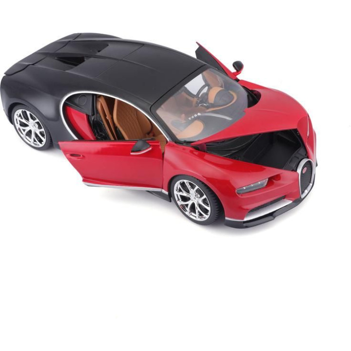 Bburago Plus Bugatti Chiron 1:18 červená
