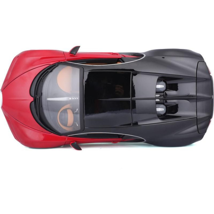 Bburago Plus Bugatti Chiron 1:18 červená
