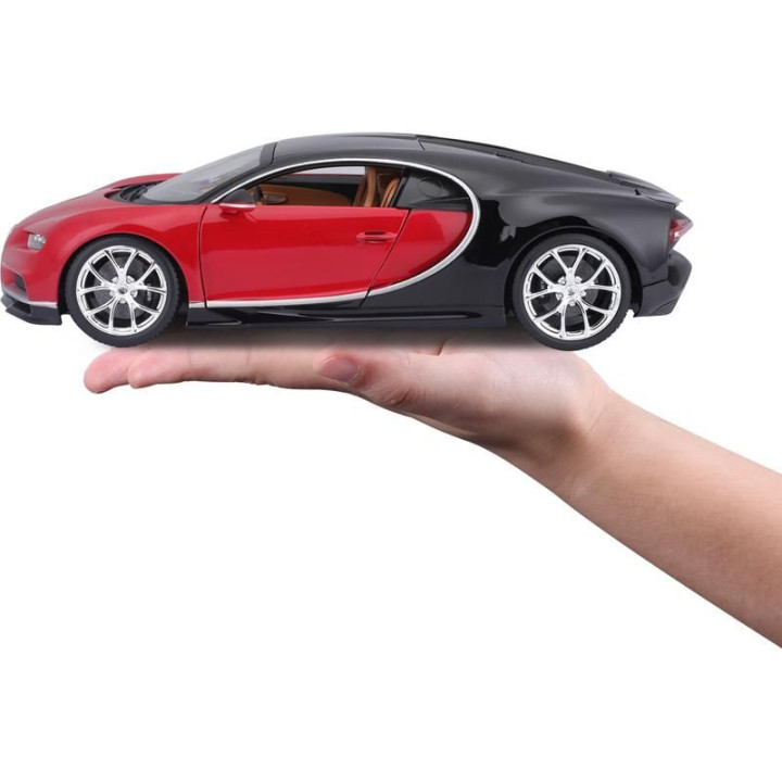 Bburago Plus Bugatti Chiron 1:18 červená