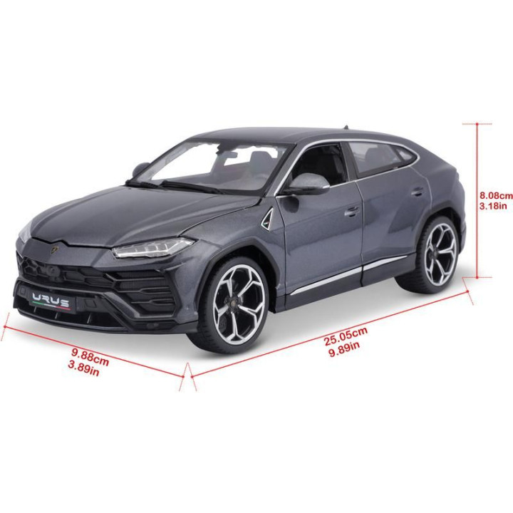 Bburago Plus Lamborghini Urus 1:18 šedá metalíza