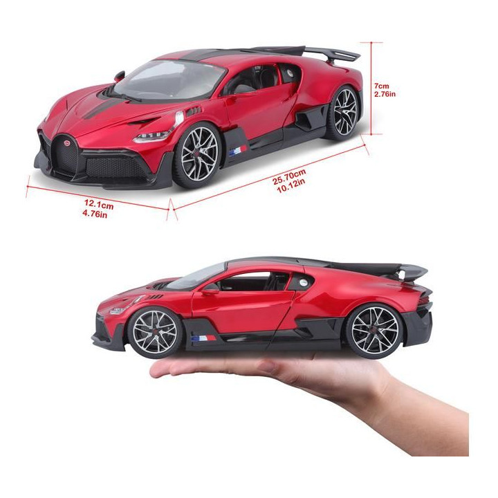 Bburago Bugatti Divo 1:18 červená