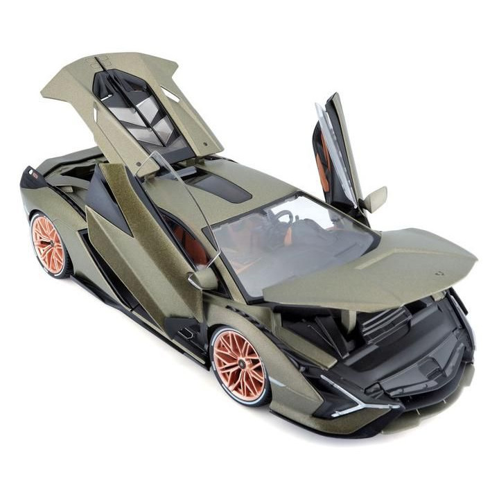 Bburago Lamborghini Sián FKP 37 1:18 zelená metalíza