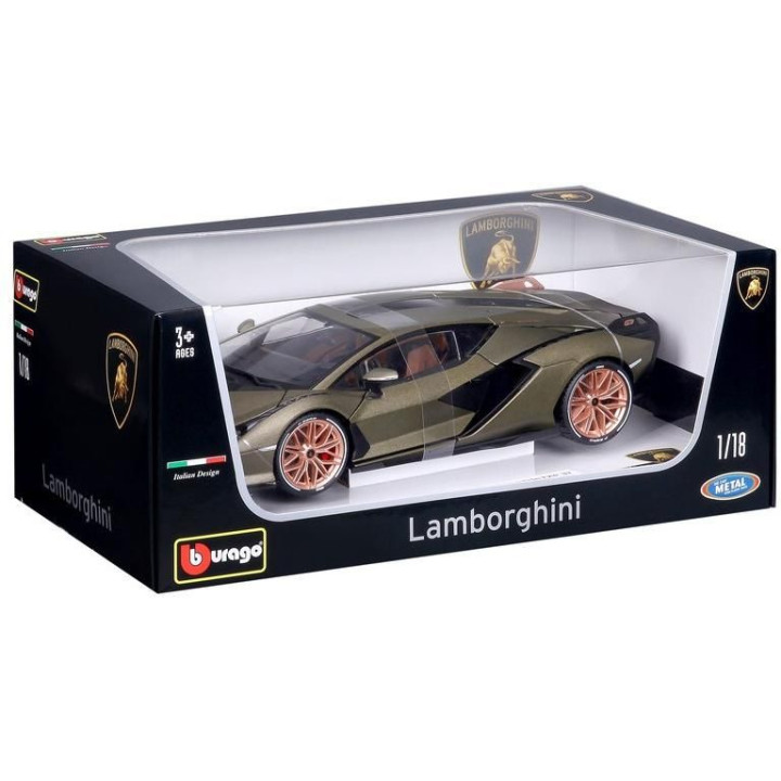 Bburago Lamborghini Sián FKP 37 1:18 zelená metalíza