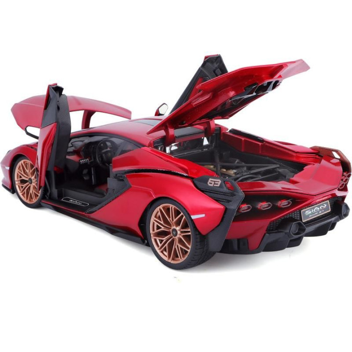 Bburago Lamborghini Sián FKP 37 1:18 červená