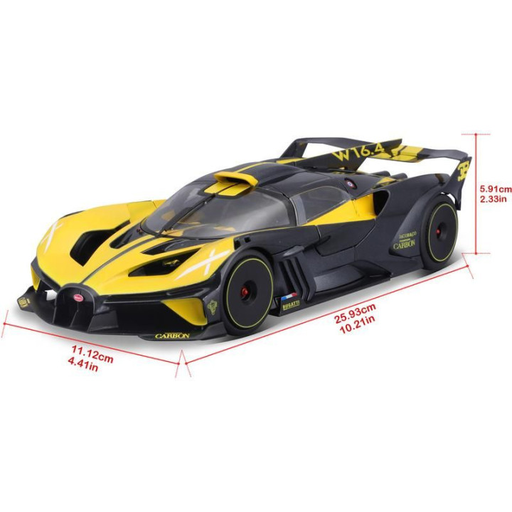 Bburago Bugatti Bolide 1:18 žlutá