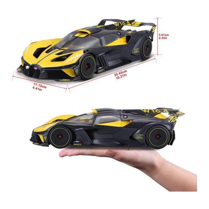 Bburago Bugatti Bolide 1:18 žlutá