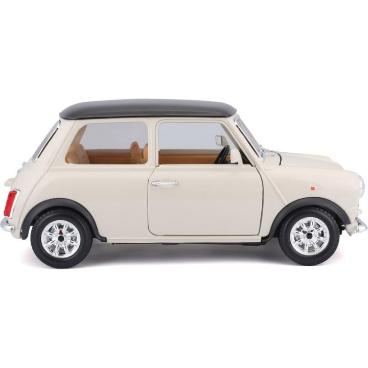 Bburago Mini Cooper 1969 1:18 krémová