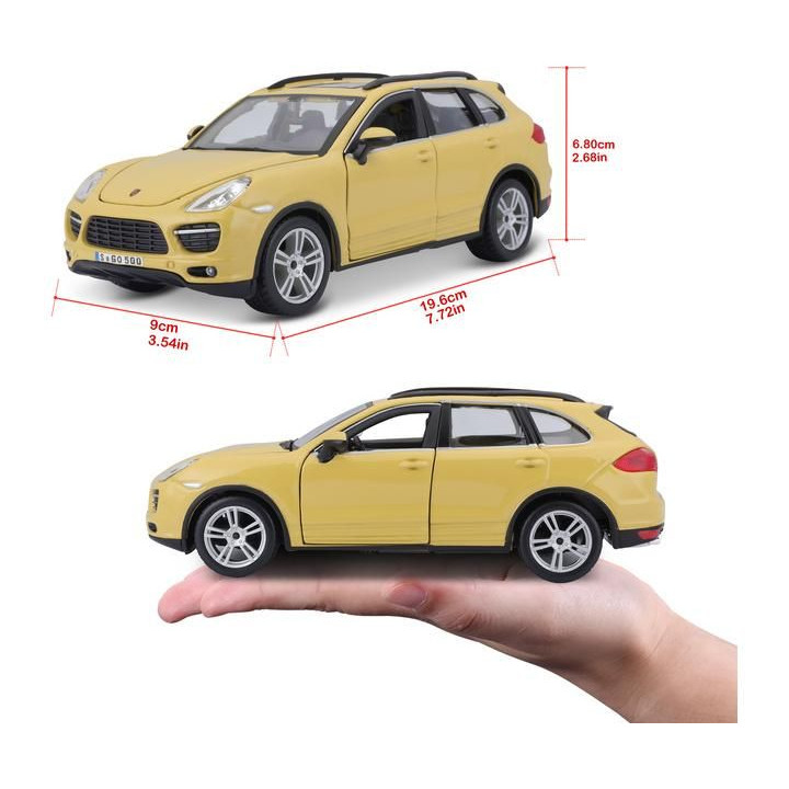 Bburago Plus Porsche Cayenne Turbo 1:24 žlutá