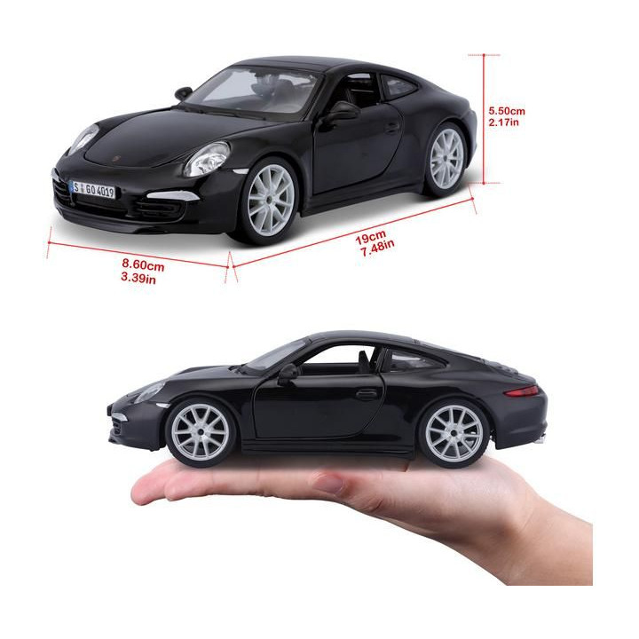 Bburago Plus Porsche 911 Carrera S 1:24 černá