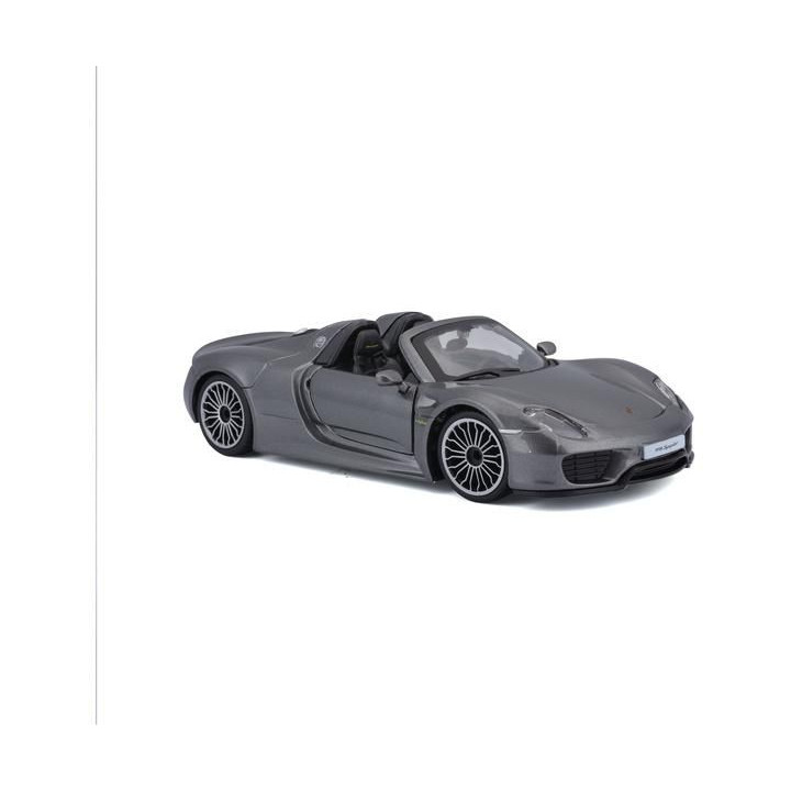 Bburago Plus Porsche 918 Spyder 1:24 stříbrná