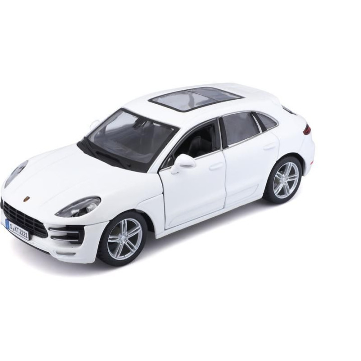 Bburago Plus Porsche Macan 1:24 bílá metalíza