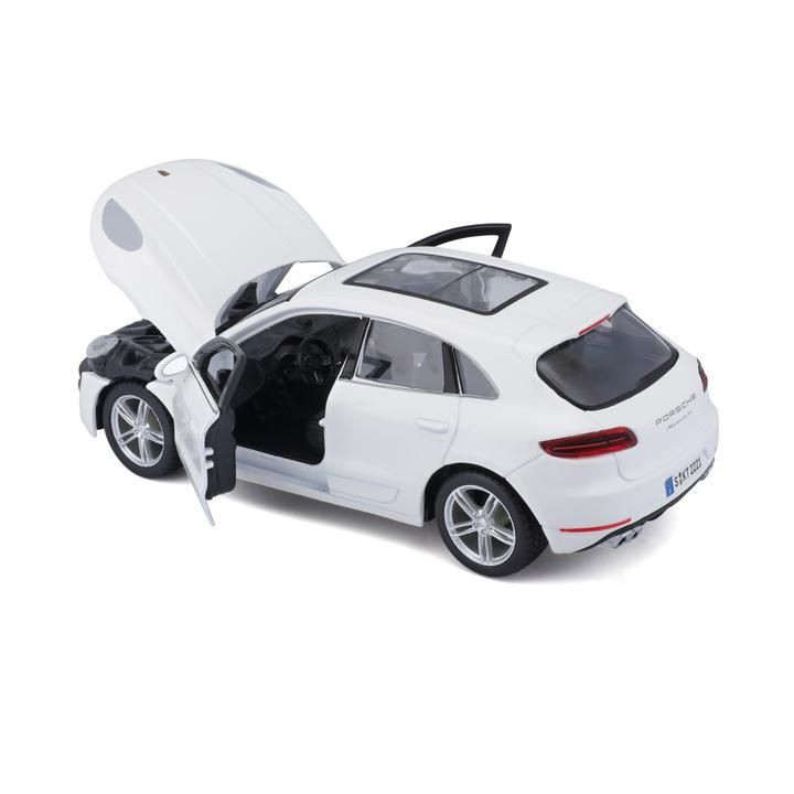 Bburago Plus Porsche Macan 1:24 bílá metalíza