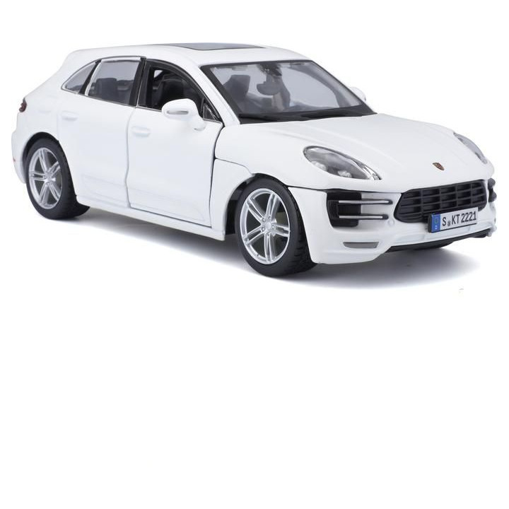 Bburago Plus Porsche Macan 1:24 bílá metalíza