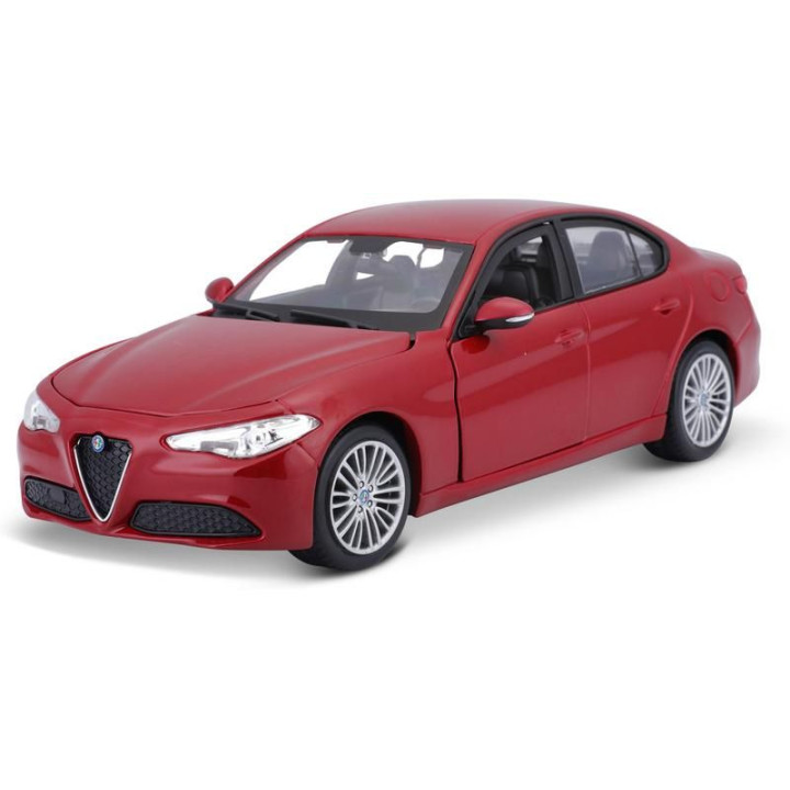 Bburago Alfa Romeo Giulia 2016 1:24 červená metalíza