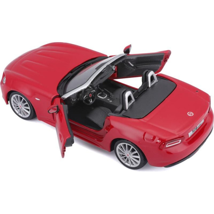 Bburago Plus Fiat 124 Spider 1:24 červená