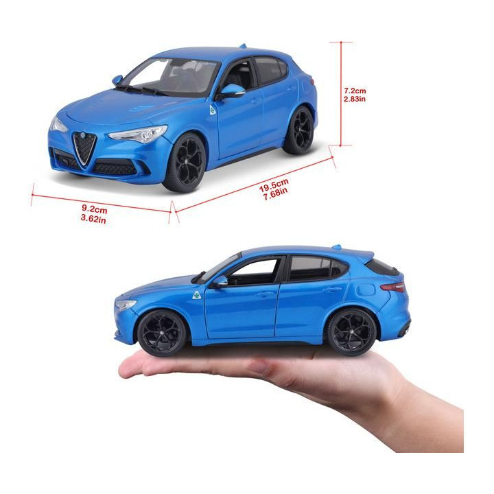 Bburago Alfa Romeo Stelvio 1:24 modrá